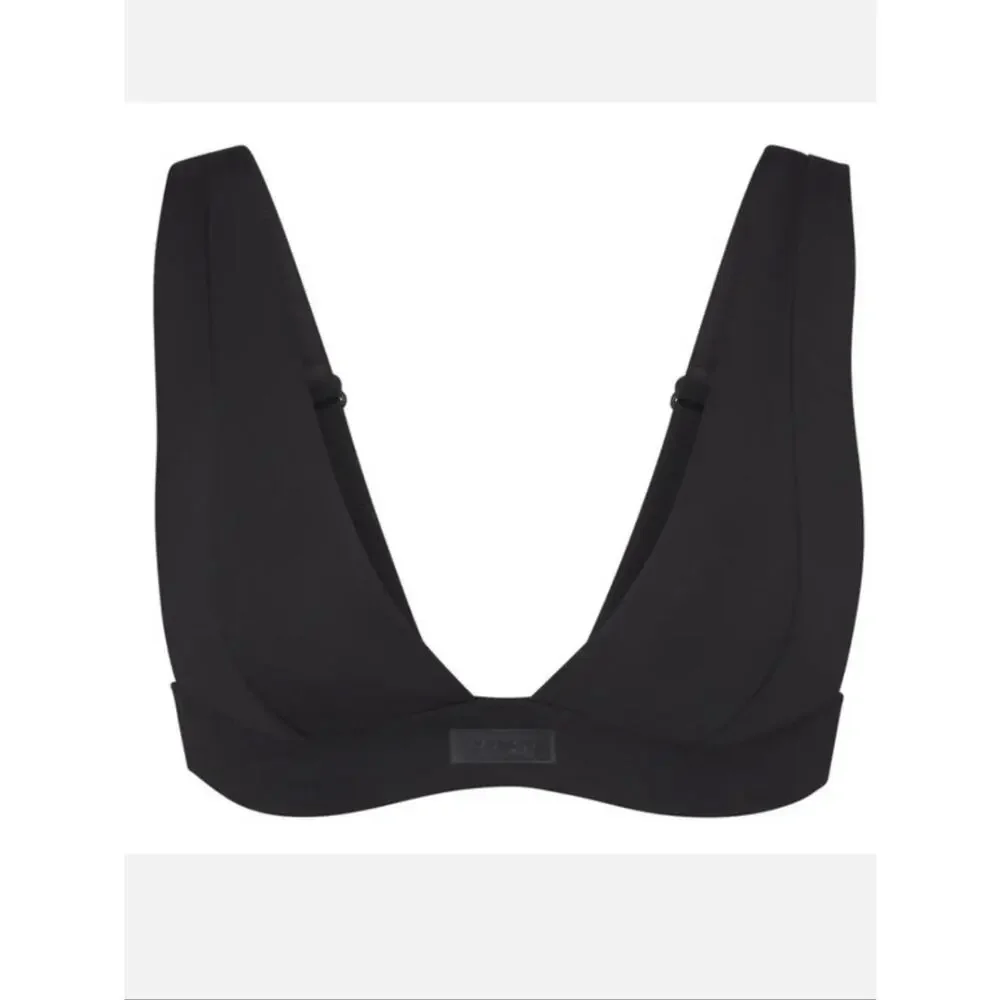 NWT SKIMS Recycled Swim Black Bikini Set Sz Lg